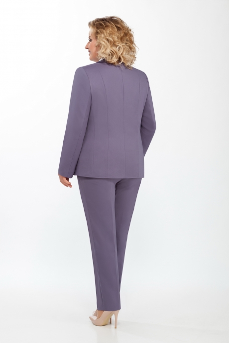 Костюм/комплект ЛаКона 973Б королевский пурпур/молочная блуза размер 54-58 #2