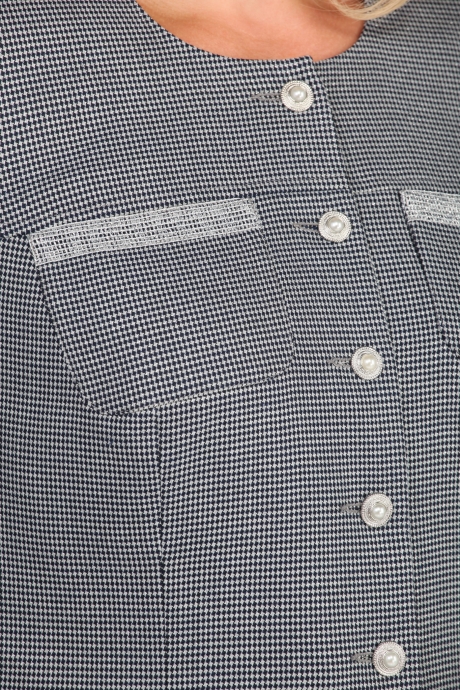 Костюм/комплект ЛаКона 1165-2 синий с серебром размер 56-60 #3