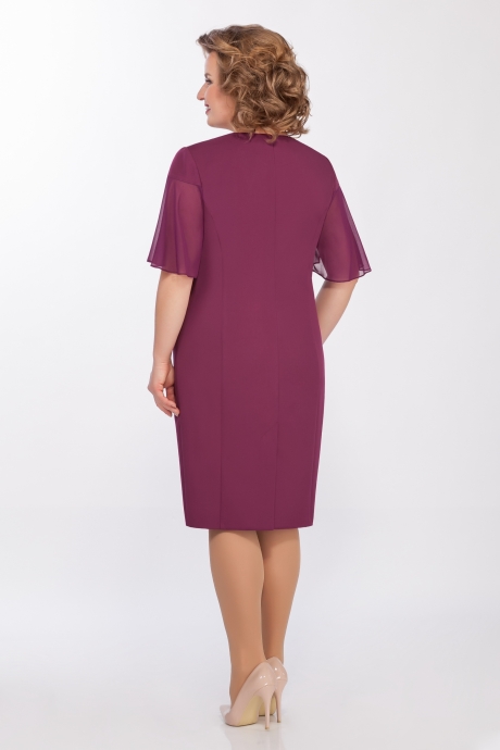 Вечернее платье ЛаКона 1268 слива с пудрой размер 56-60 #2