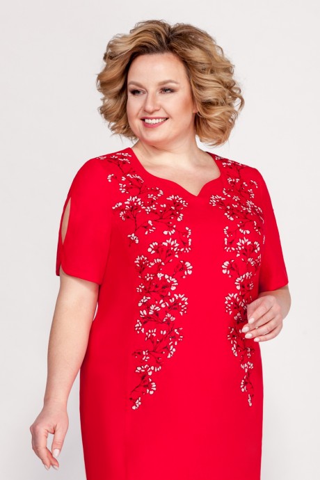 Платье ЛаКона 1289 красный размер 52-56 #3