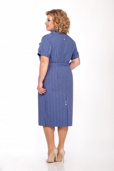Платье ЛаКона 997 -1 синий под джинс размер 54-58 #2