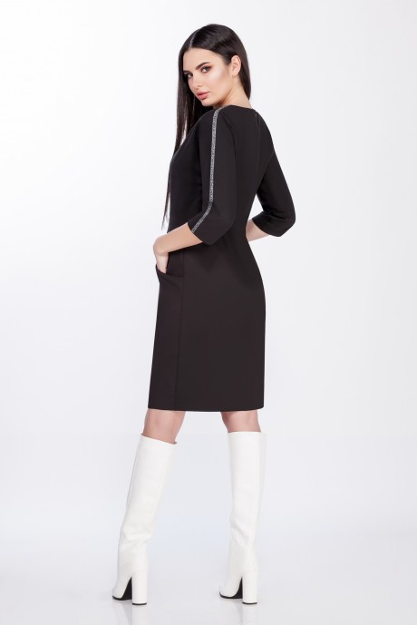 Платье ЛаКона 1287 черный размер 46-50 #2