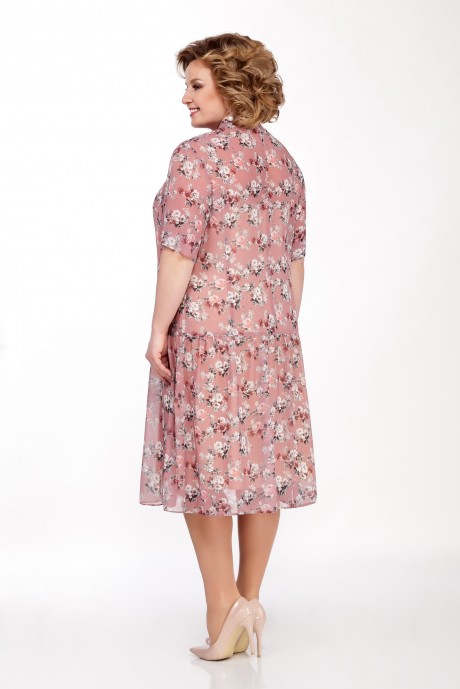 Платье ЛаКона 1304 дымчато-розовый размер 54-56 #3
