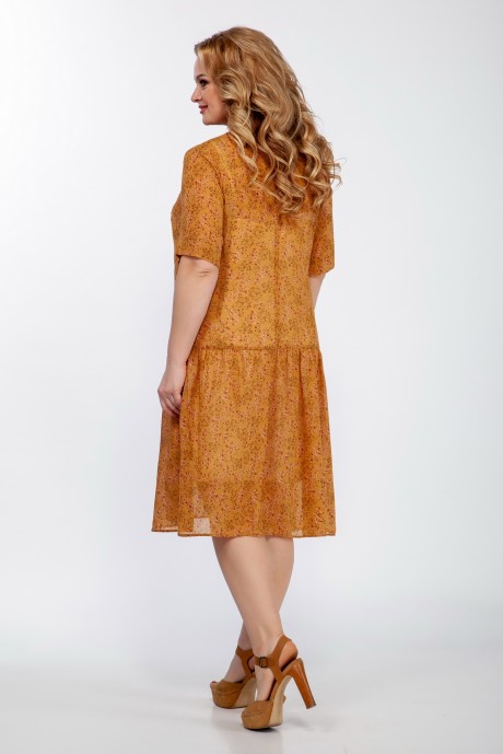 Платье ЛаКона 1304 охра размер 54-58 #2