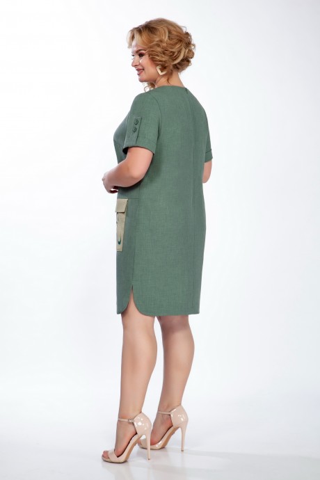 Платье ЛаКона 1381 хаки размер 52-56 #2