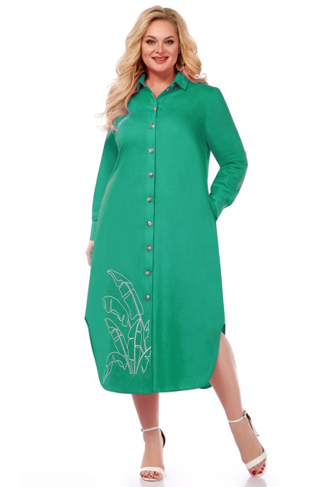 Платье ЛаКона 11513 зеленый размер 52-56 #1
