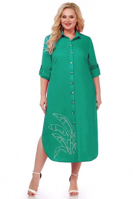 Платье ЛаКона 11513 зеленый размер 52-56 #2