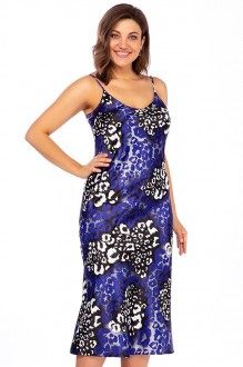Вечернее платье ЛаКона 1445 синий с черным #1