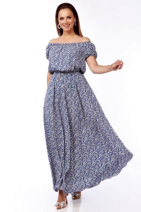 Платье ЛаКона 11522 голубой размер 48-52 #2