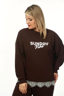 Свитшот OVERYOU 240 /1 шоколад