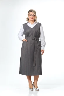 Сарафан OVERYOU 243 серо-оранжевый