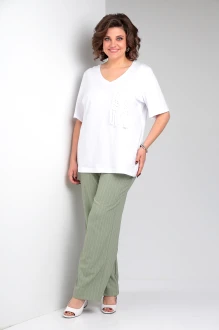 Брючный костюм OVERYOU 148 /1 оливка