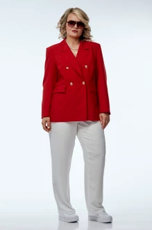 Брючный костюм OVERYOU 245 бело-красный