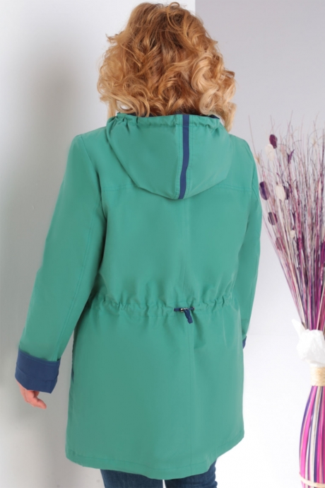 Куртка Milana 142 зелёно-голубой размер 56-60 #4