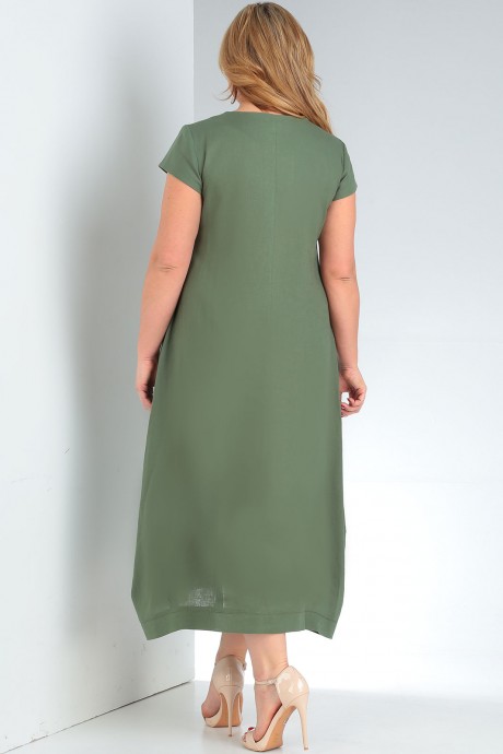 Платье Milana 212 тёмно-зелёный размер 46-56 #3