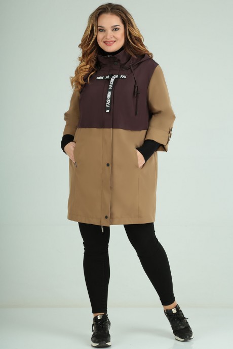 Куртка Milana 239 коричневый размер 54-58 #1