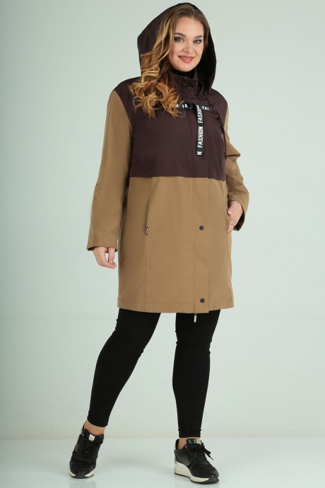 Куртка Milana 239 коричневый размер 54-58 #3