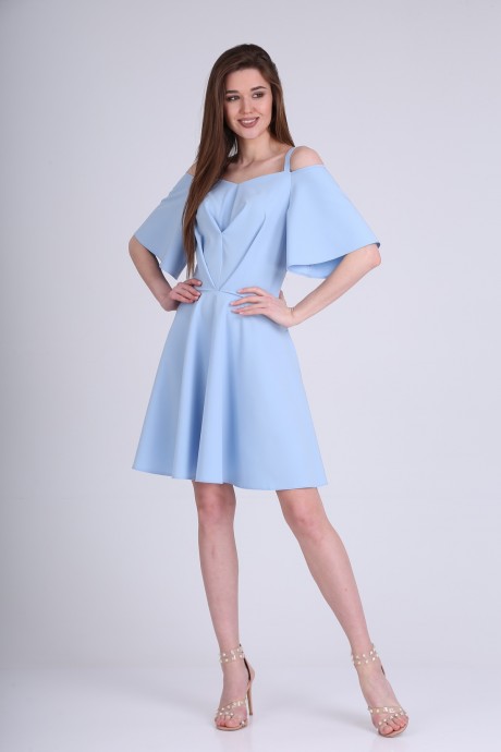 Вечернее платье AXXA 55174 голубой размер 44-48 #4