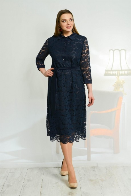 Вечернее платье Elletto 1629 синий размер 48-58 #1