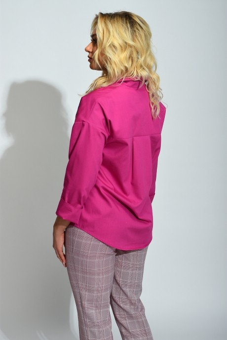 Блузка, туника, рубашка Elletto 3336 фуксия размер 44-52 #3
