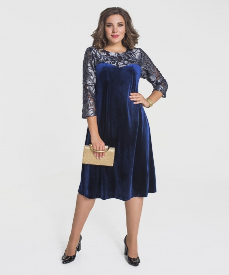 Вечернее платье Elletto 1648 синий размер 50-62 #1