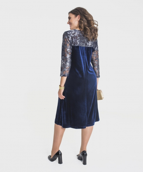 Вечернее платье Elletto 1648 синий размер 50-62 #2