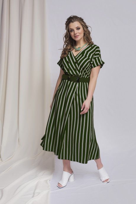 Платье Elletto 1778 зелёный размер 50-54 #1