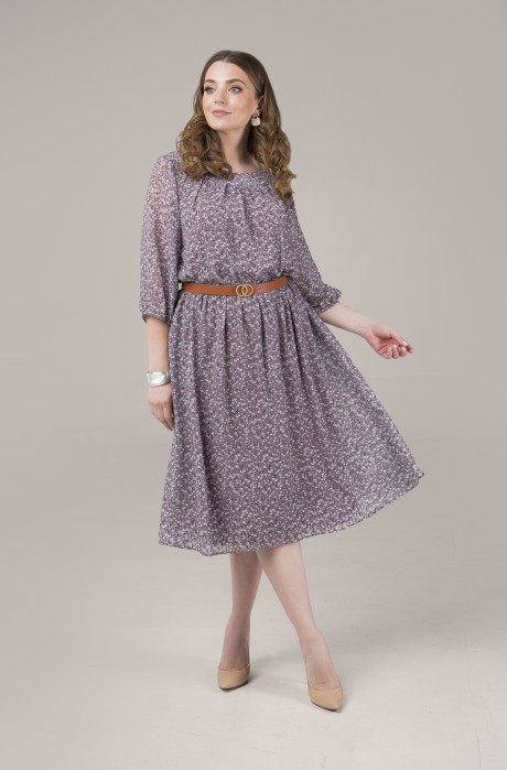 Платье Elletto 1781 бежевый размер 50-58 #1