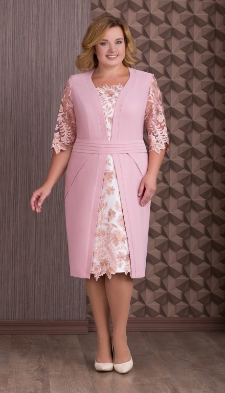 Вечернее платье Aira Style 641 розовый размер 54-58 #1