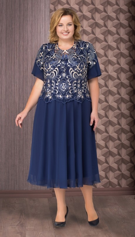 Вечернее платье Aira Style 646 темно-синий размер 58-62 #1