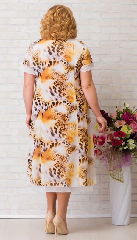Вечернее платье Aira Style 667 леопард размер 54-64 #2