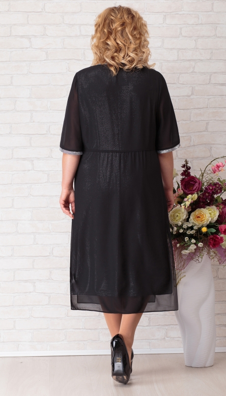 Вечернее платье Aira Style 701 черный серебро размер 56-60 #3