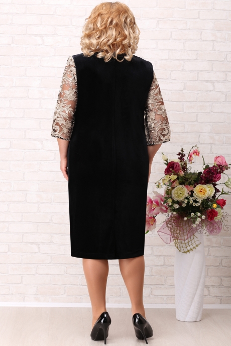 Вечернее платье Aira Style 715 черный с золотом размер 58-68 #2
