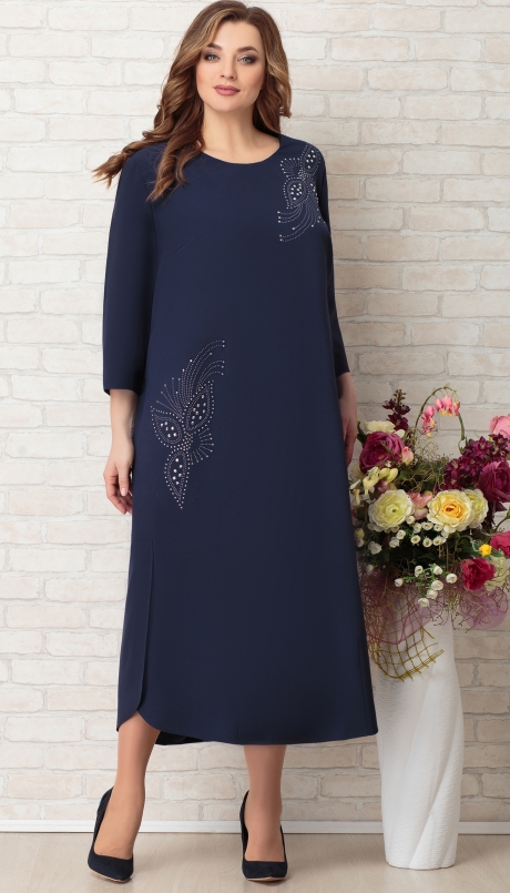 Вечернее платье Aira Style 723 темно-синий размер 64-68 #1