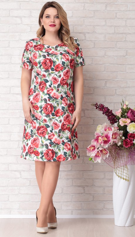 Платье Aira Style 685 розы размер 52-56 #1