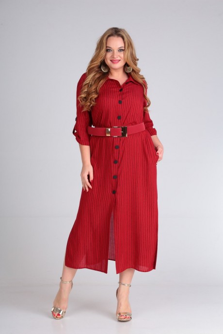 Платье Andrea Style 00257 красный размер 52-56 #2