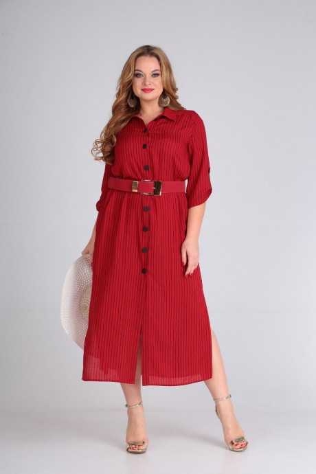 Платье Andrea Style 00257 красный размер 52-56 #3