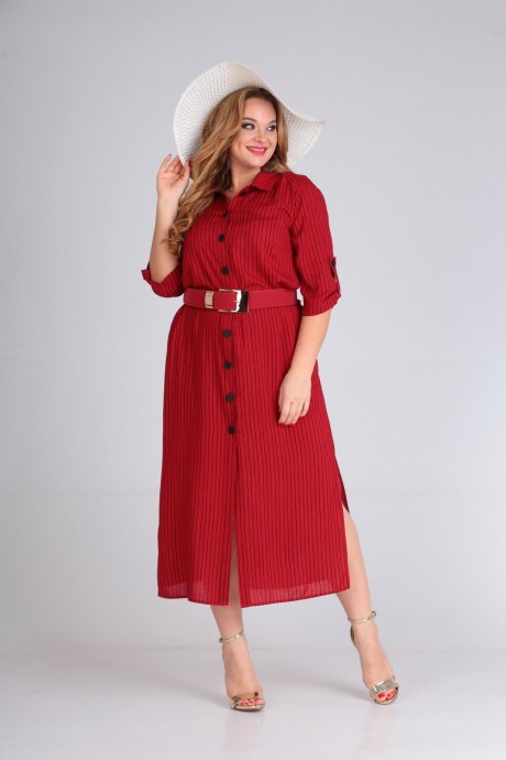 Платье Andrea Style 00257 красный размер 52-56 #4