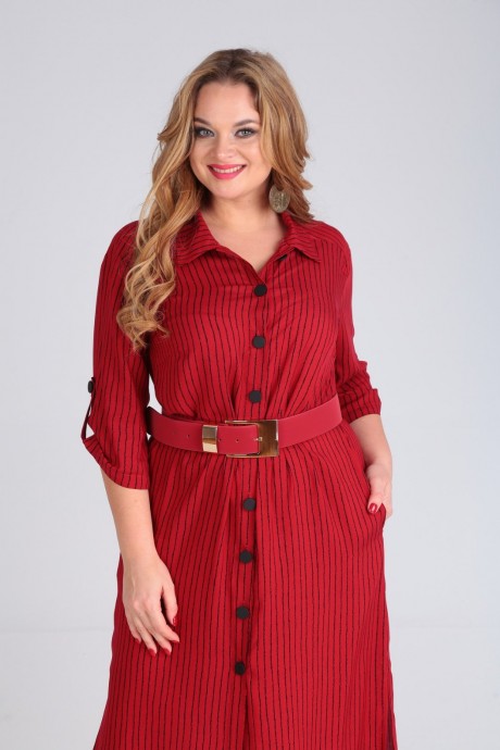 Платье Andrea Style 00257 красный размер 52-56 #6