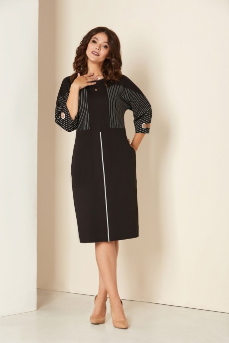 Платье Andrea Style 00286 чёрный размер 52-58 #1