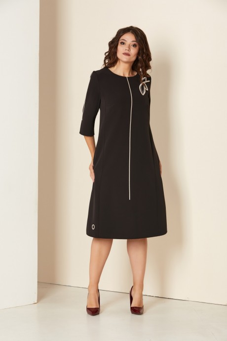 Платье Andrea Style 00290 чёрный размер 52-56 #1