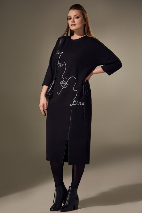 Платье Andrea Style 00309 чёрный размер 52-62 #2