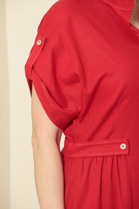 Платье Andrea Style 0360 /8 Красный размер 52-56 #2