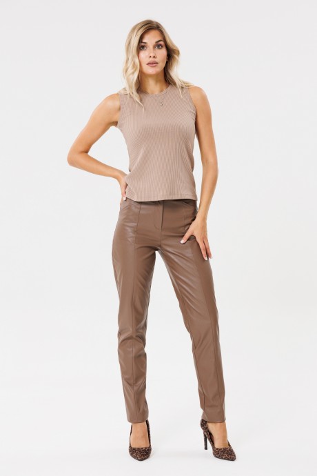 Брюки PRATA wear s004 коричневый размер 42-50 #1