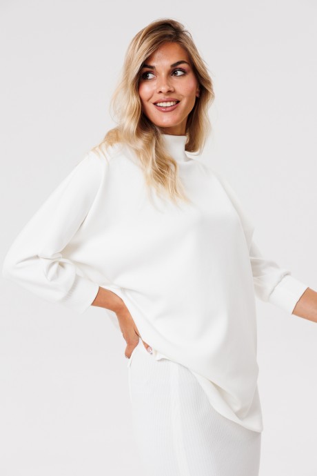 Джемпер (кофта) PRATA wear s007 белый размер 42-50 #4