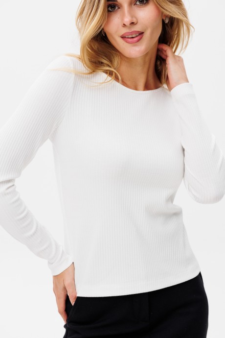Джемпер (кофта) PRATA wear S025 белый размер 42-50 #3