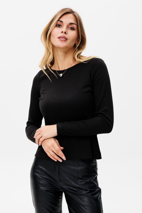Джемпер (кофта) PRATA wear S025 черный размер 42-50 #1