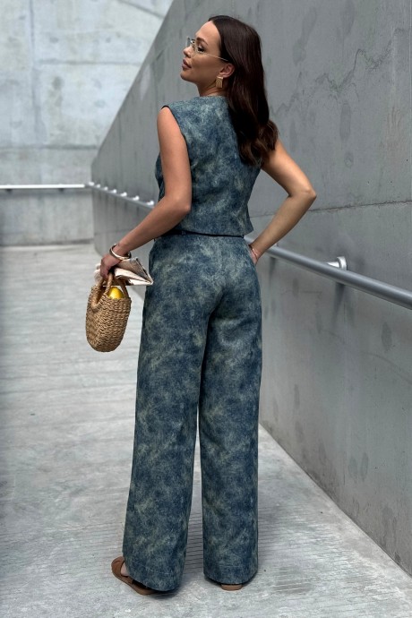 Брюки PRATA wear S037 синий размер 42-52 #7