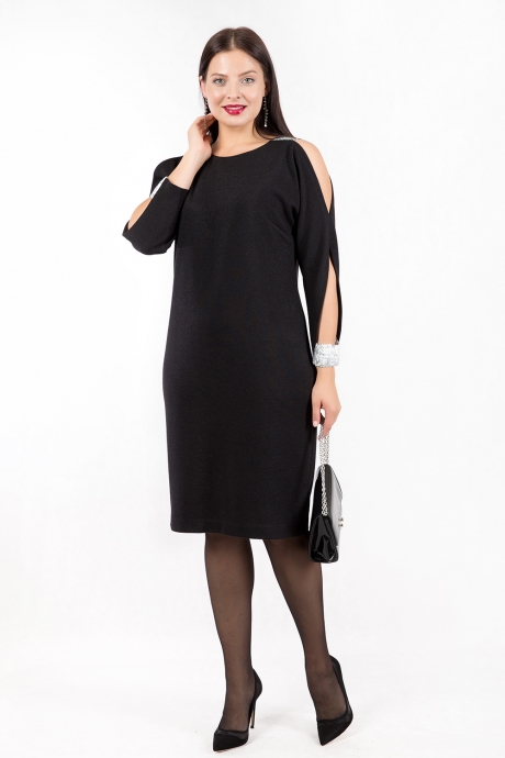 Вечернее платье Daloria 1569 черный размер 50-56 #1