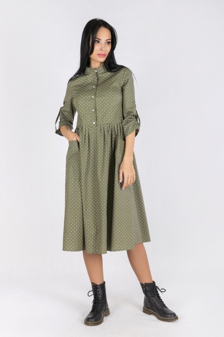 Платье Daloria 1404 оливковый размер 42-52 #1